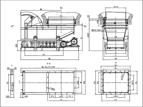 扇形閥門(mén)帶式（甲帶）給料機(jī)的承載能力較強(qiáng)、噪音低、整機(jī)使用壽命長(zhǎng)